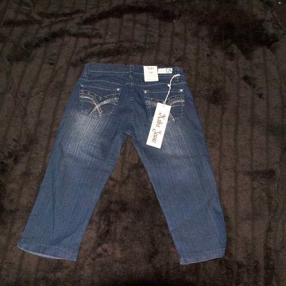 Kaba Blue Capri Jeans Size 5 - Picture 2 of 2